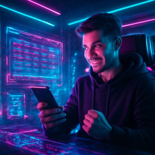 win real money online mobile odds update screen in hand