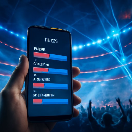 win real money online match stats chart on smartphone
